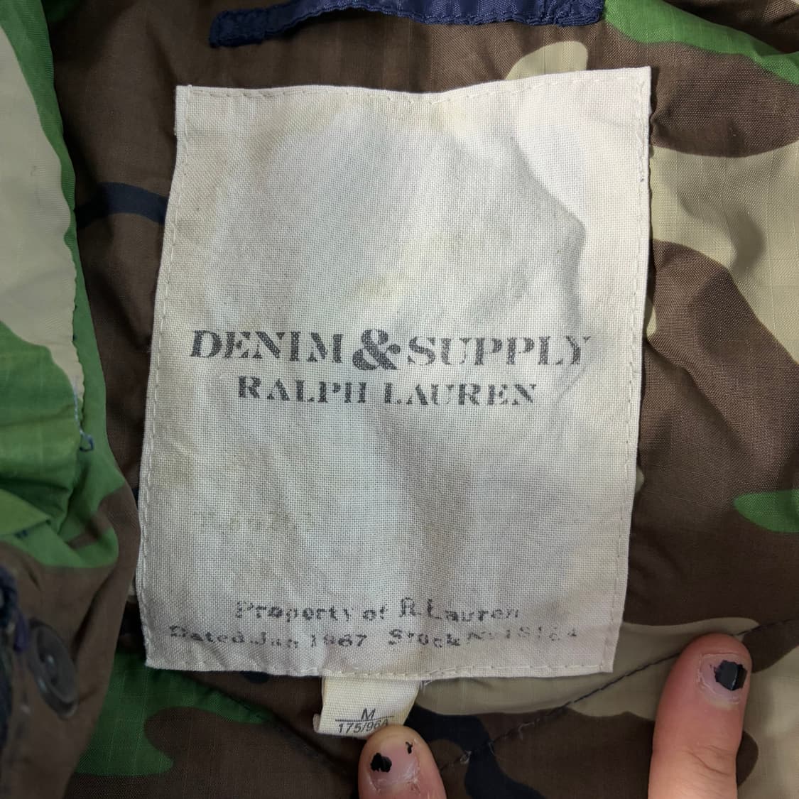 Polo  폴로 랄프로렌 데님 앤 서플라이 카모 성조기 패딩  상품이미지6