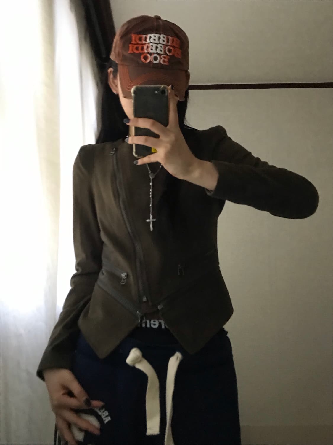 빈티지 브라운 스웨이드 투웨이 자켓 상품이미지6