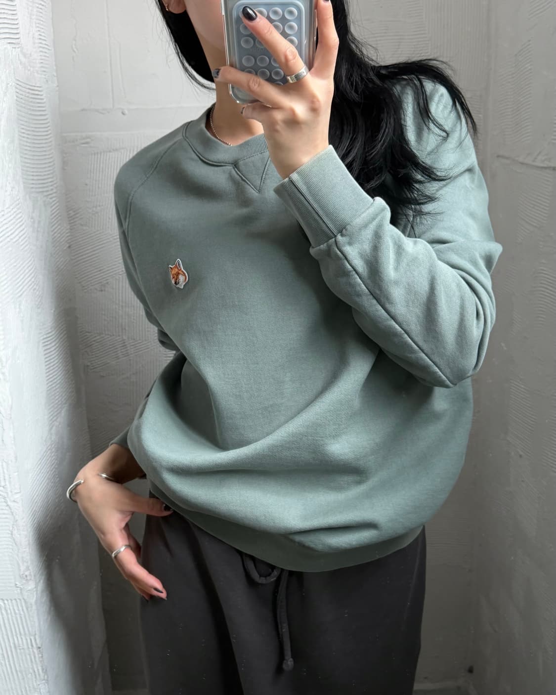 Maison Kitsune 메종키츠네 폭스패치 맨투맨 상품이미지8