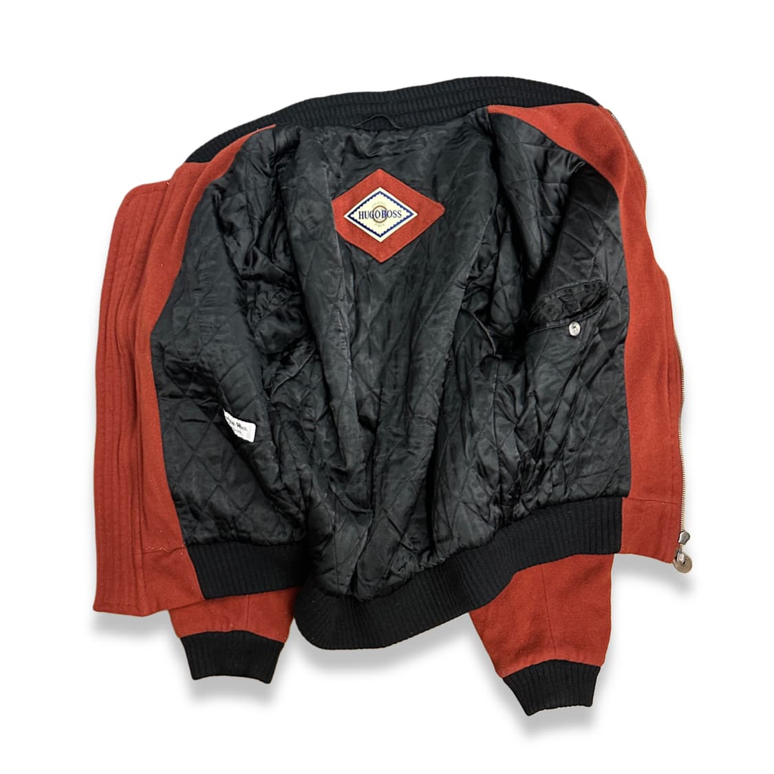 90s 휴고보스 오렌지 캐시미어 봄버 자켓 L 상품이미지3