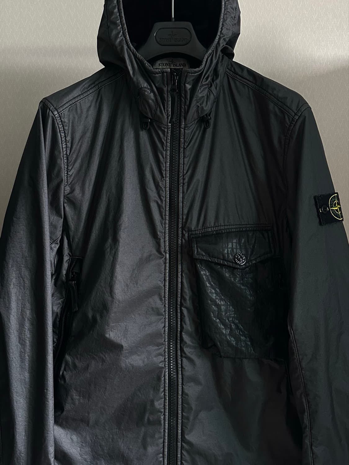 스톤아일랜드 라미 플록 벨루어 자켓 20fw M(100) 국내판 상품이미지1