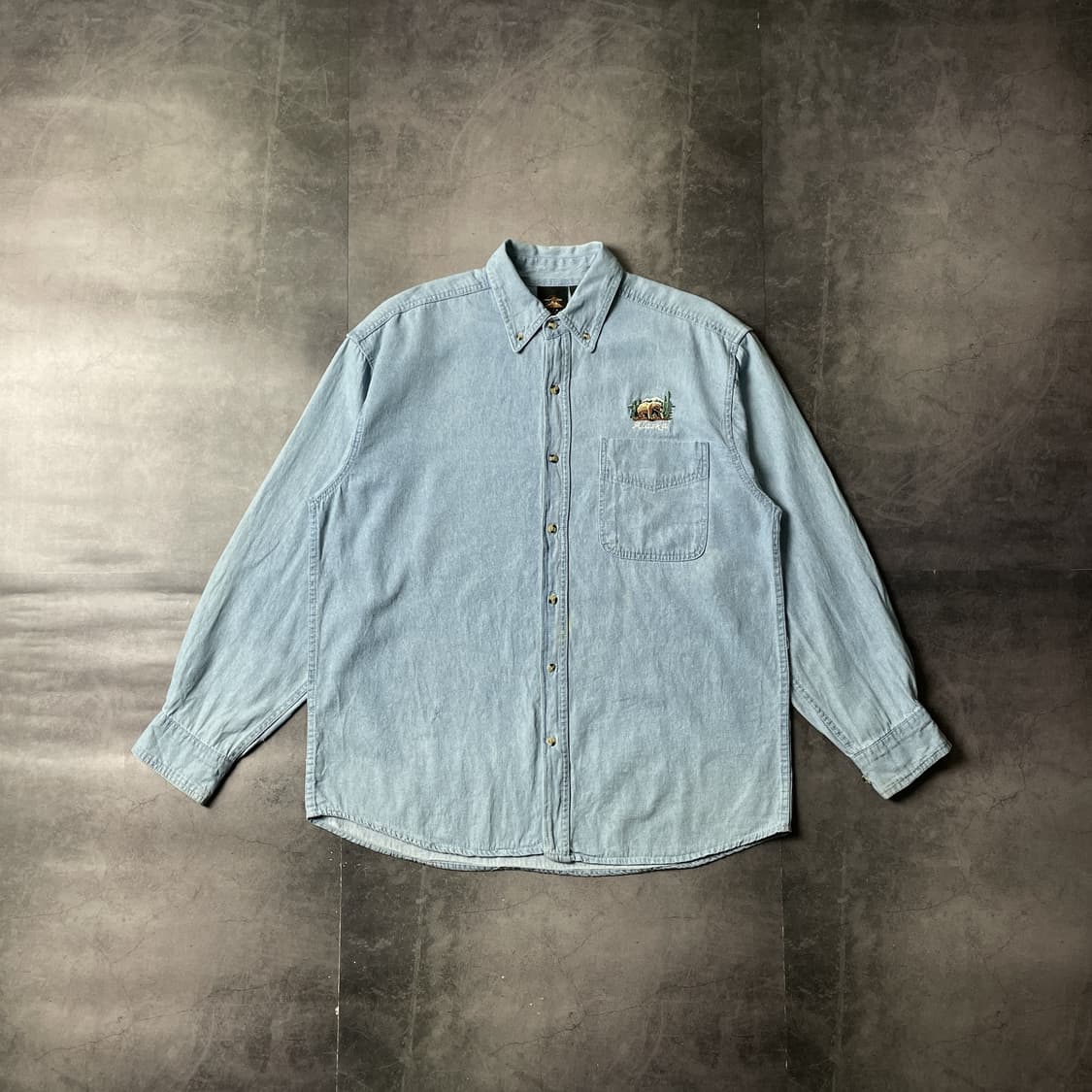 PRAIRIE MOUNTAIN 빈티지 코튼 데님 셔츠 A00590 상품이미지1