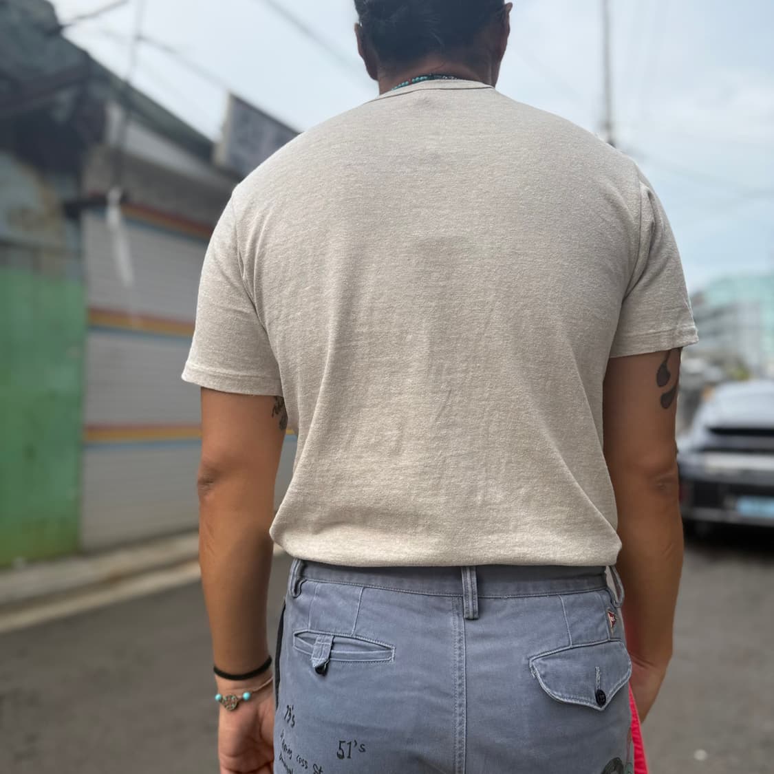 웨어하우스 Lot.4601 헨리넥 티셔츠 M 상품이미지9