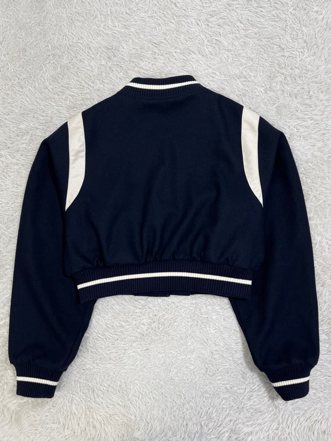 반원 아틀리에 울 크롭 바시티 자켓/#3330 상품이미지3