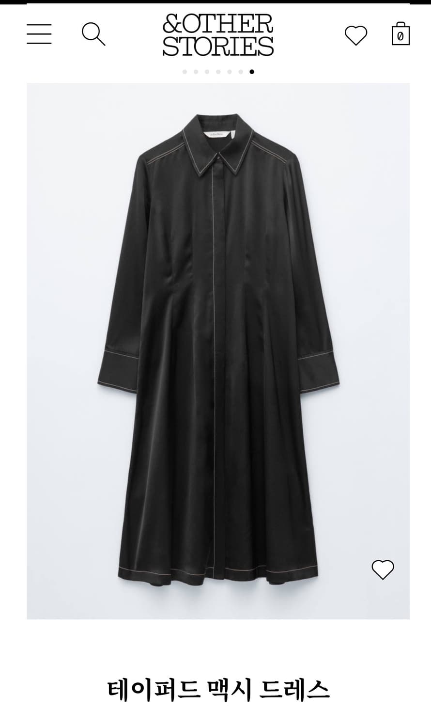 앤아더스토리즈 블랙 맥시 드레스 상품이미지2