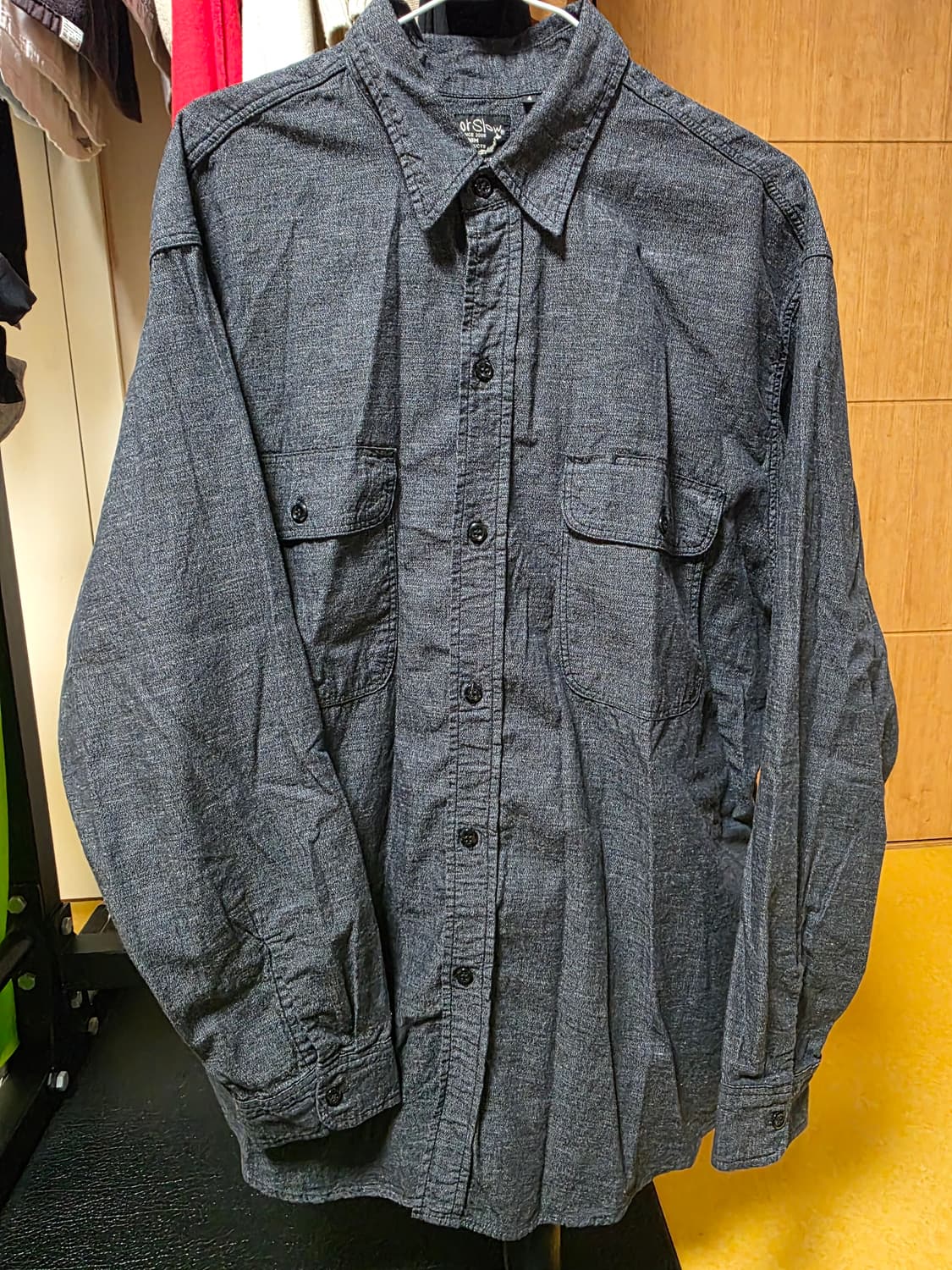 오어슬로우 워크셔츠 블랙 4사이즈 판매 상품이미지2