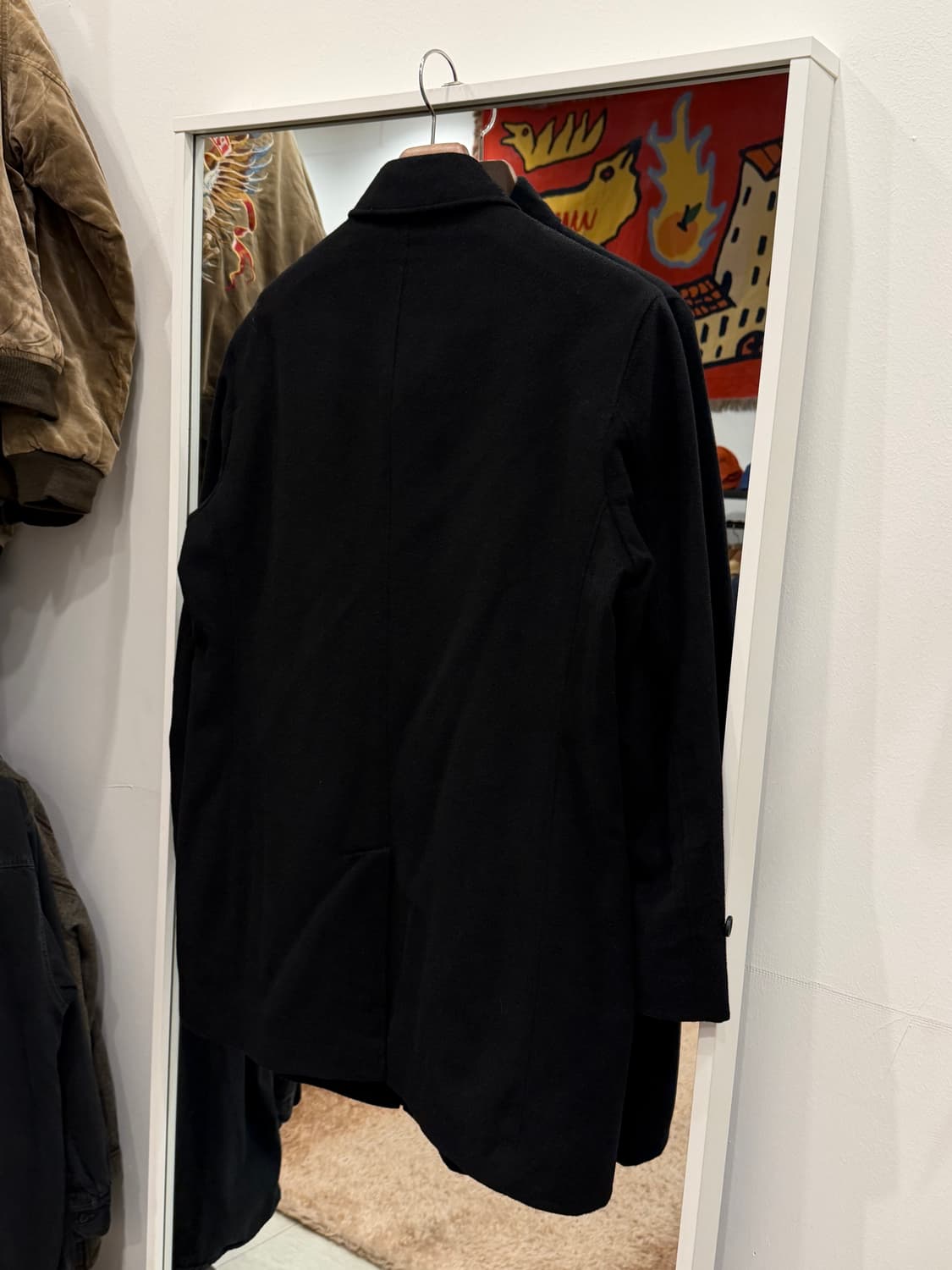 Vtg 빈티지 캐시미어 맥코트 하프 코트 상품이미지5