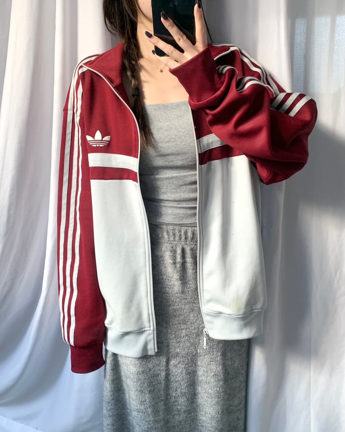 Adidas 아디다스 구파이어버드 버건디컬러 트랙탑 상품이미지1