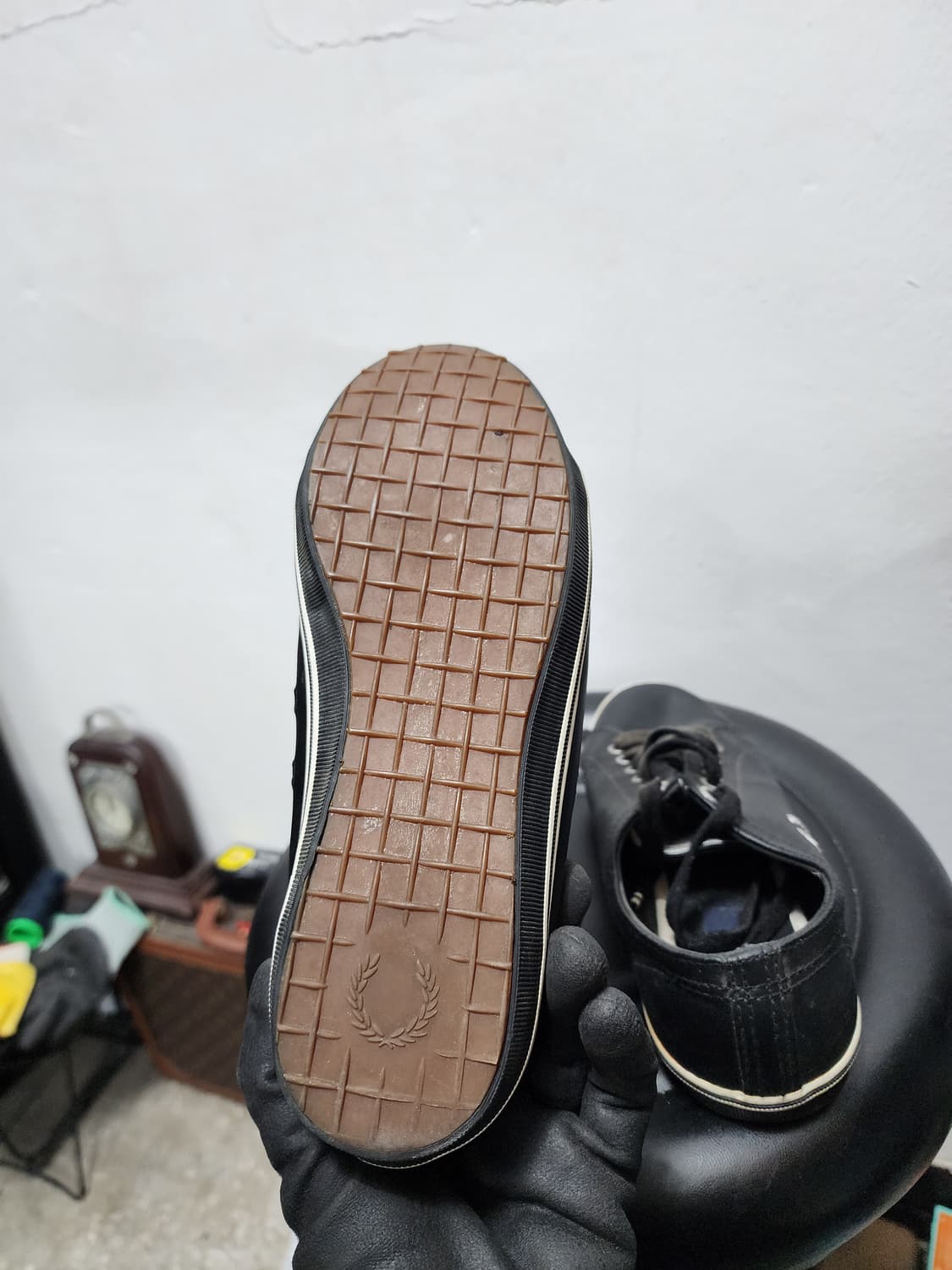 프레드페리 블랙 로고 스니커즈 상품이미지5