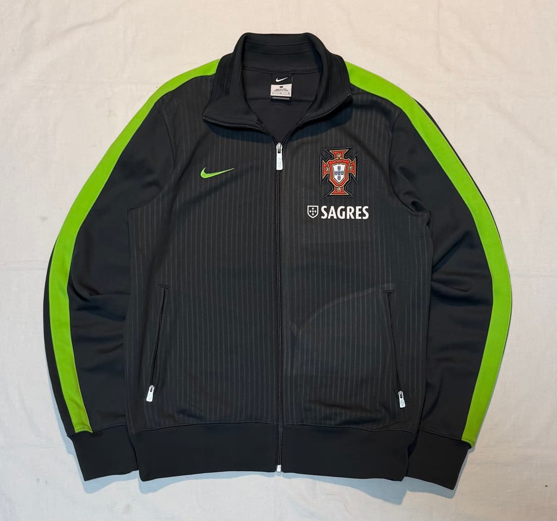 희귀) 나이키 12-13 포르투갈 집업 져지 그레이 그린 상품이미지2