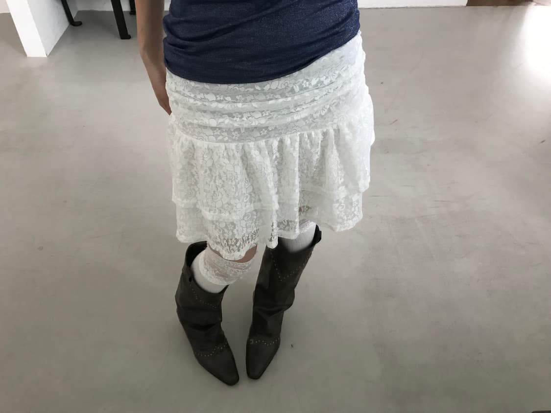 vintage lace skirt 상품이미지1