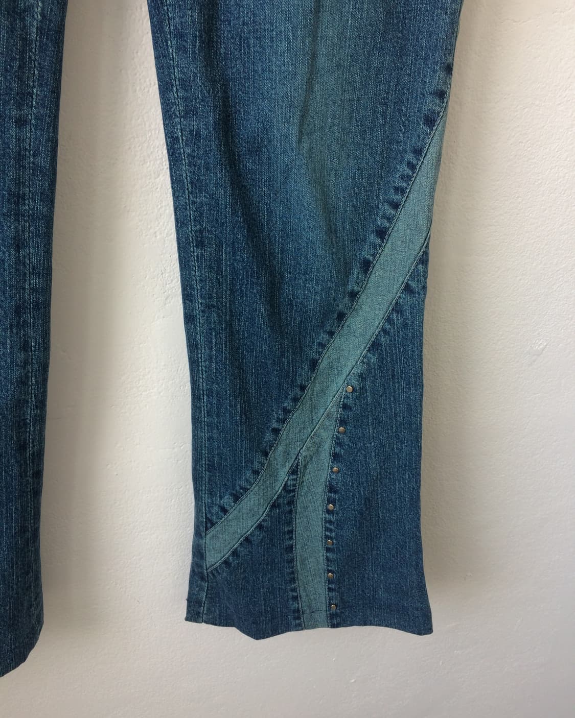 Line stud point denim pants 상품이미지3