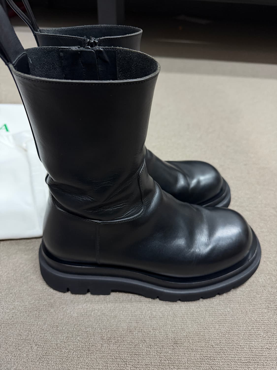 보테가베네타 러그부츠블랙 41(지퍼형) 상품이미지6