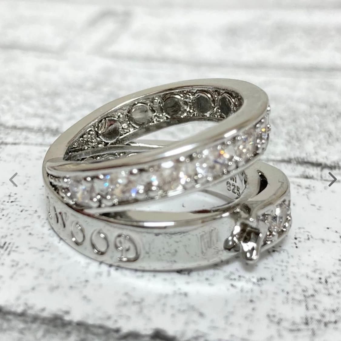 비비안웨스트우드 아카이브 크리스탈 큐빅 2단 벨트링 상품이미지3