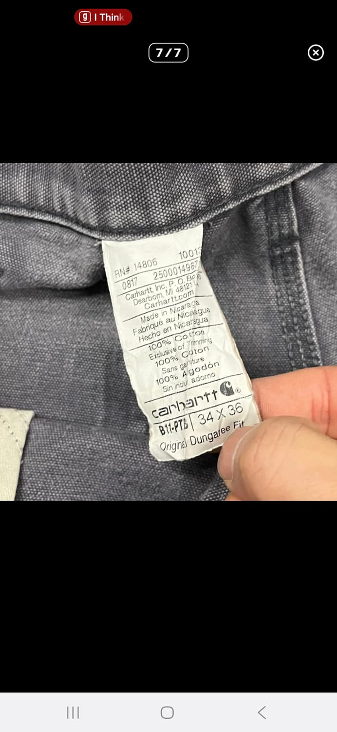 칼하트 빈티지 싱글니(34) 상품이미지6