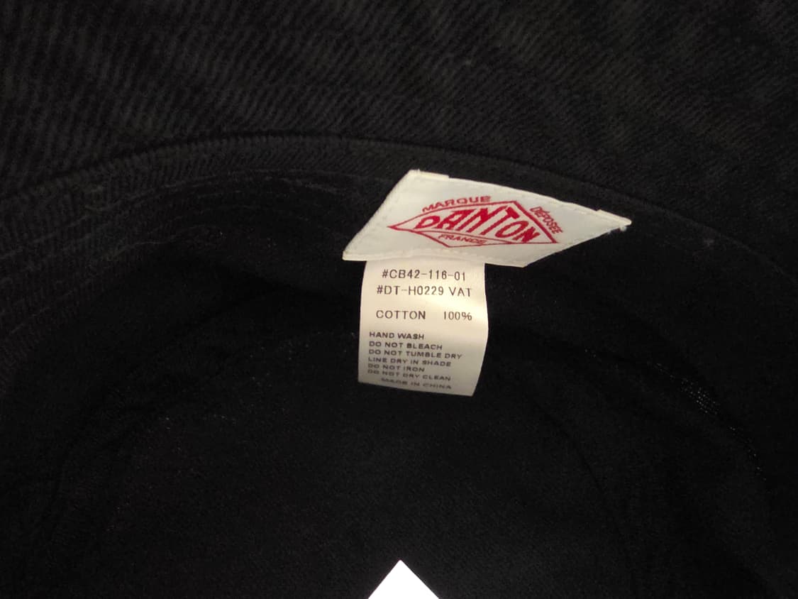 단톤 코튼 트월 버킷햇 블랙 상품이미지4