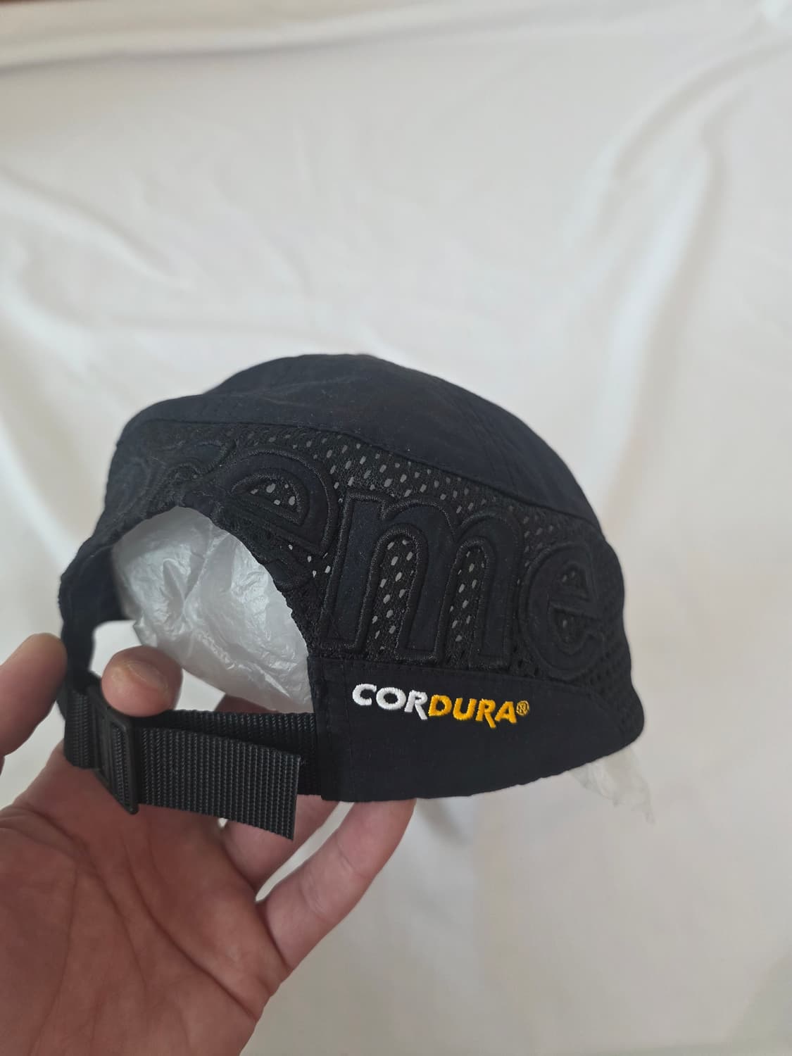 슈프림 코듀라 메쉬 6-패널 블랙 상품이미지3