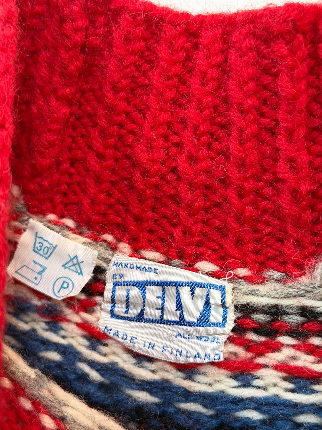 DELVI 핀란드 핸드메이드 노르딕패턴 터틀넥 니트 OS 상품이미지2