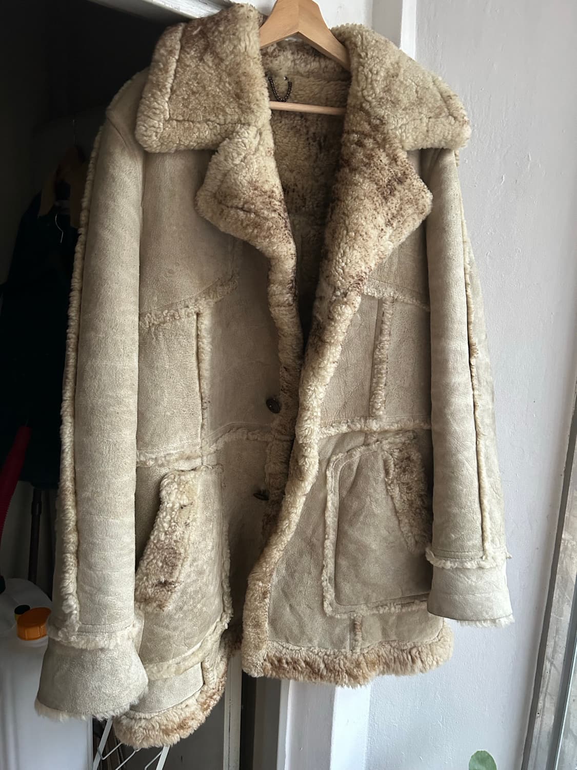 70-80‘s 무스탕코트 상품이미지1