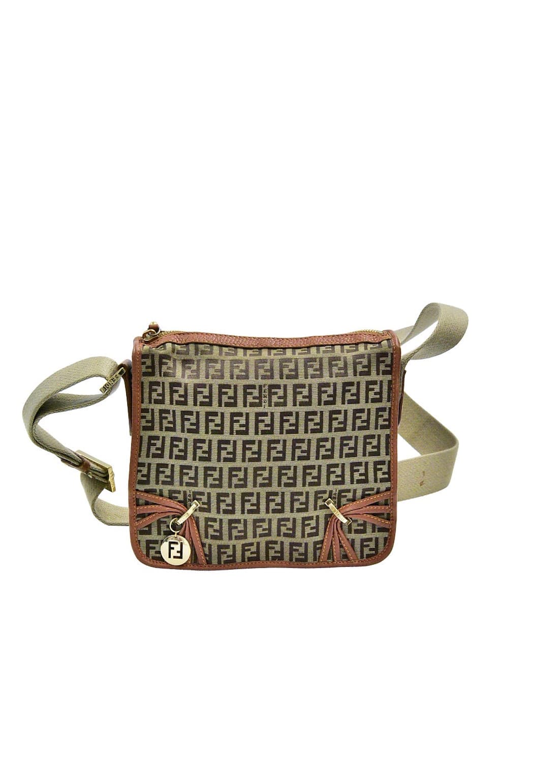 펜디 주키노 캔버스 F 참 크로스백 (정품) 상품이미지2