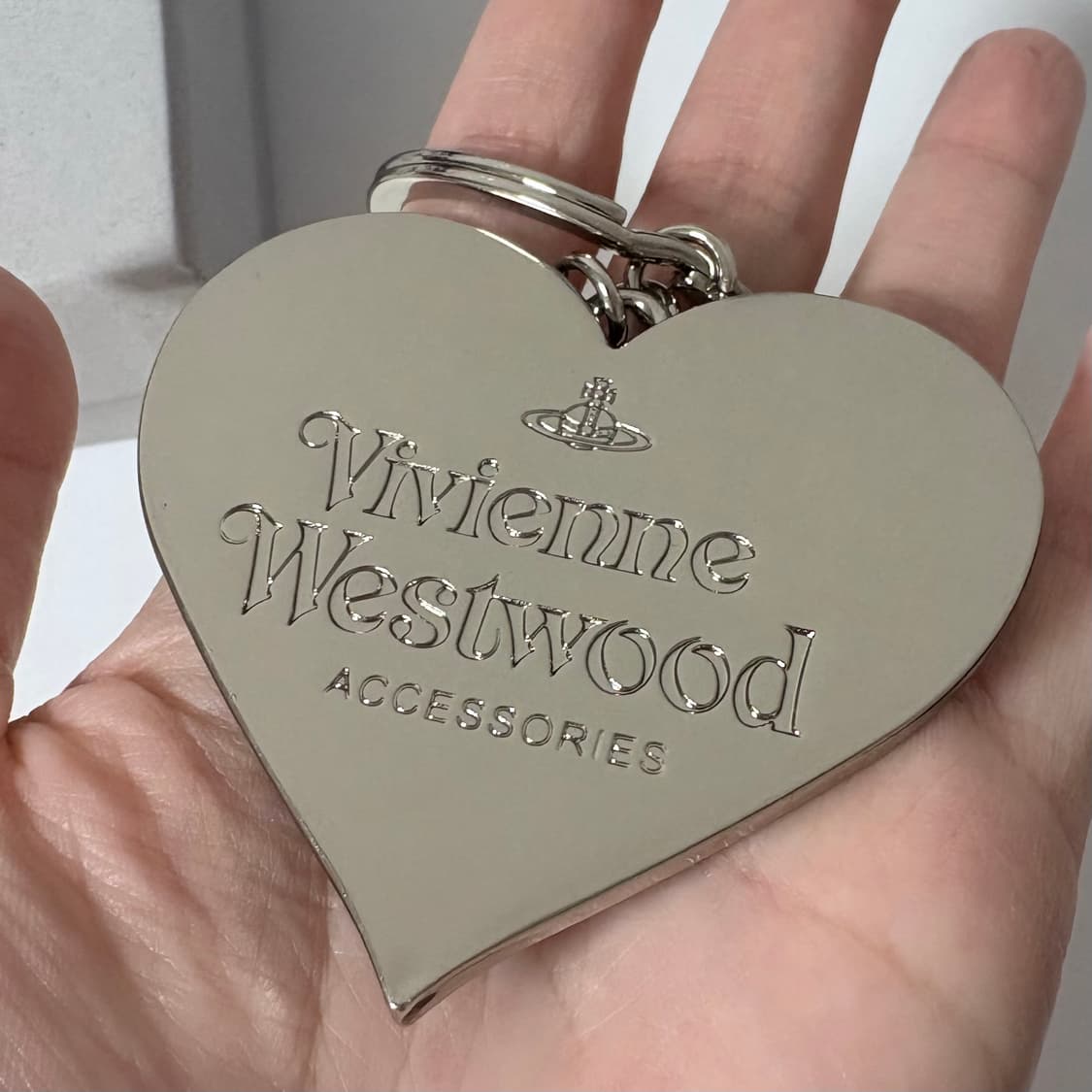 비비안웨스트우드 하트 미러 키링 블랙 상품이미지5