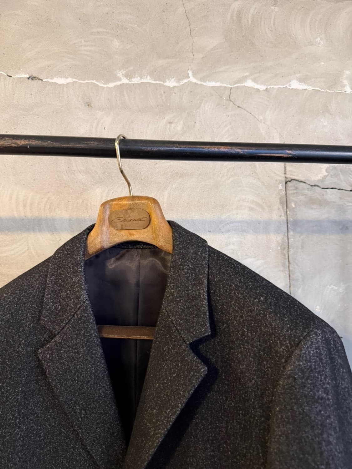 세루띠 커버트울 체스터필드 코트 100 상품이미지4