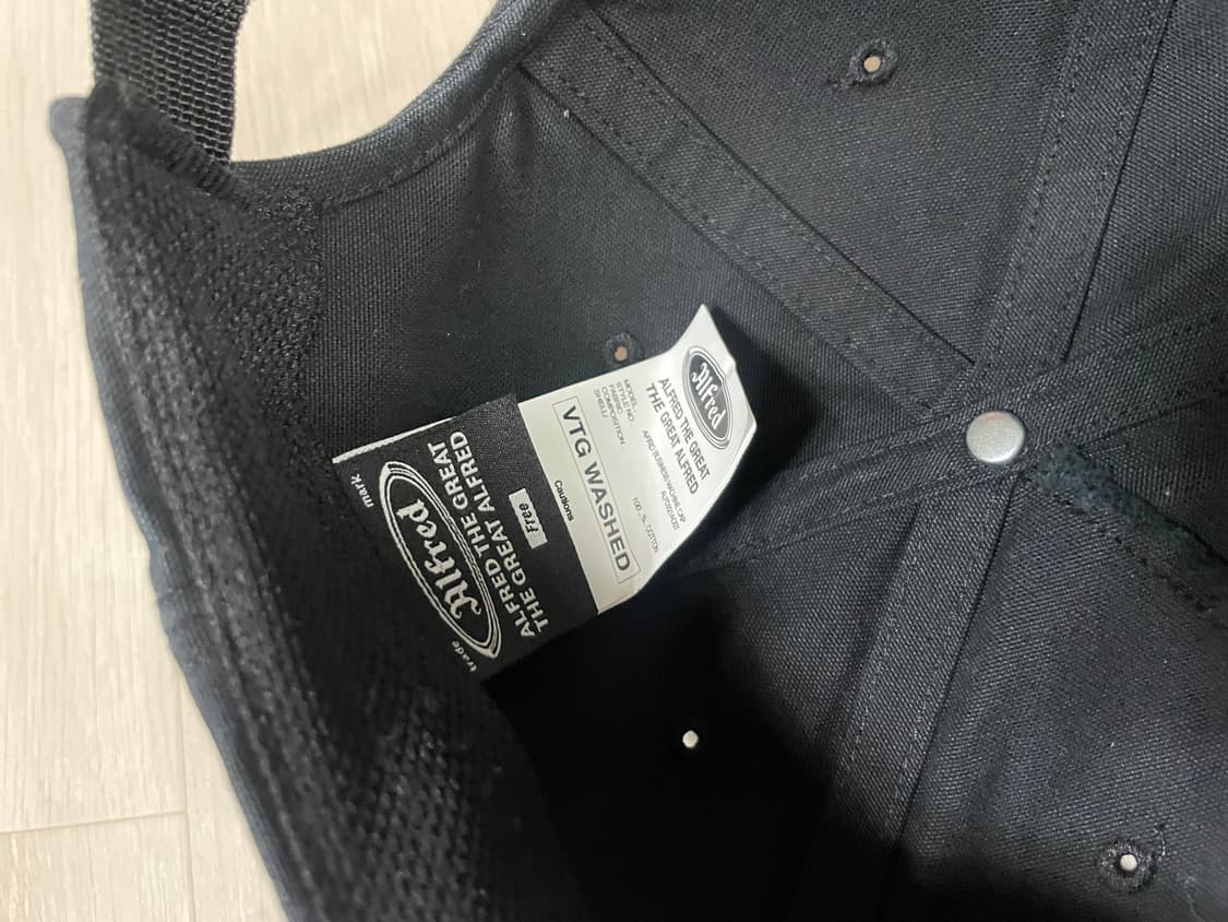 알프레드 볼캡 블랙 OS 급처 상품이미지2