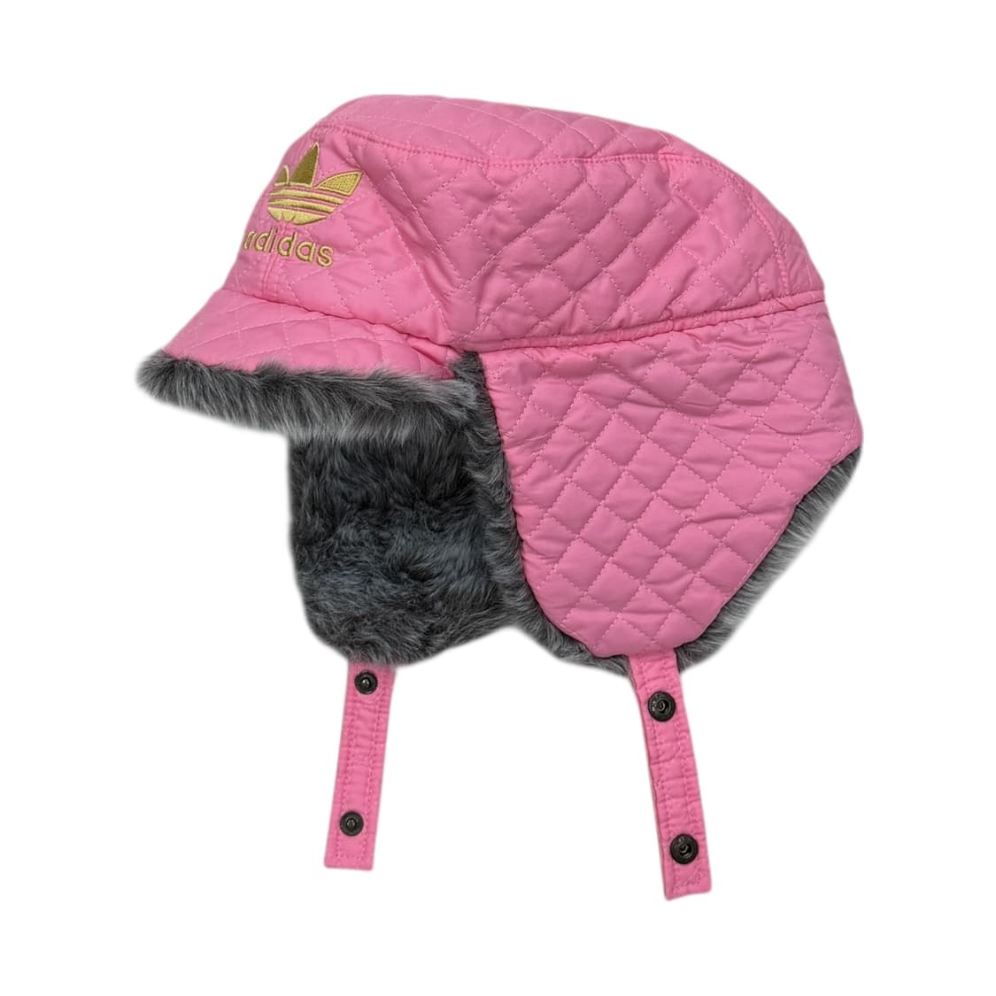 아디다스 빈티지 파이어버드 트루퍼햇 Y2K 모리걸 귀도리 군밤모자 핑크 상품이미지2