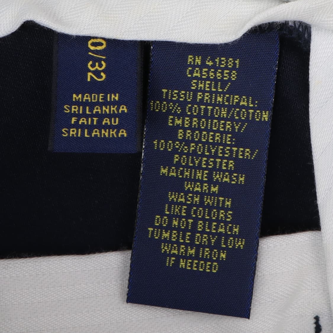 폴로 랄프로렌 쉴드 엠브로이드 로고 네이비 코튼 팬츠 상품이미지8