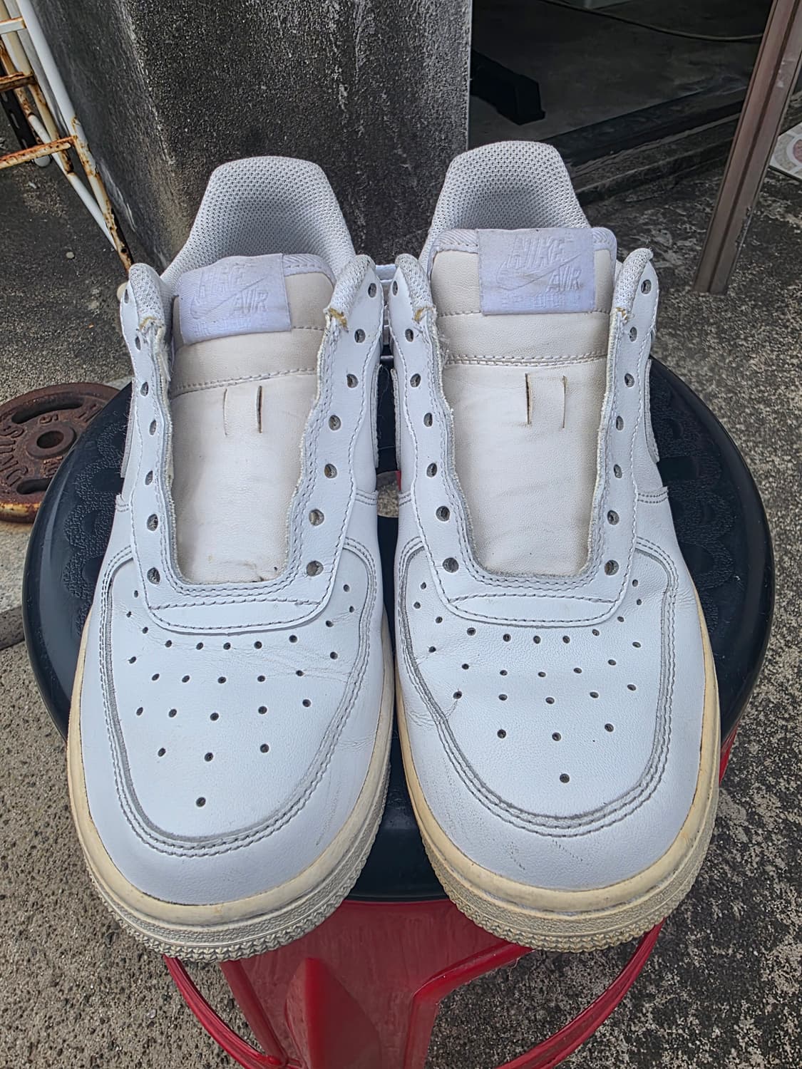나이키 에어포스1 로우 화이트 껌솔 235 상태좋음 여성추천 상품이미지1