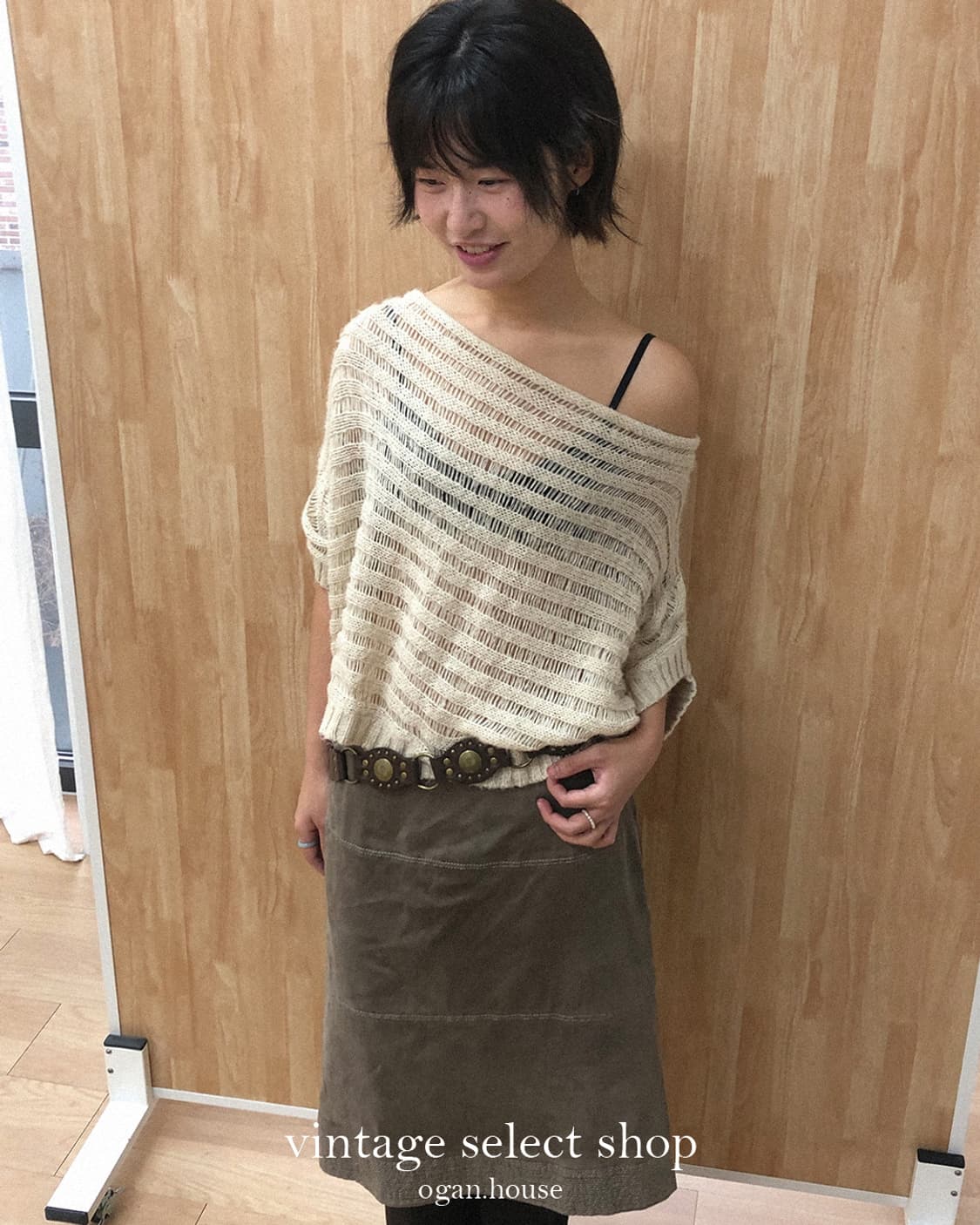 vintage suede skirt 상품이미지4
