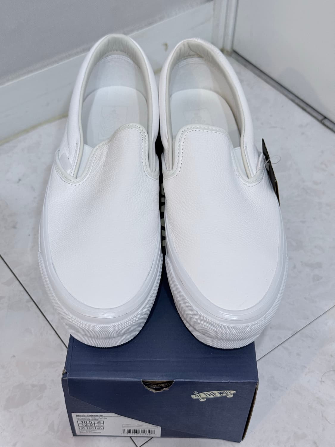 [285] 반스 슬립온 리이슈 98 레더 화이트 상품이미지2