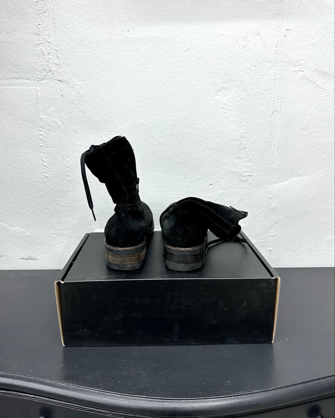La Canadienne suede lace up combat boots 상품이미지5