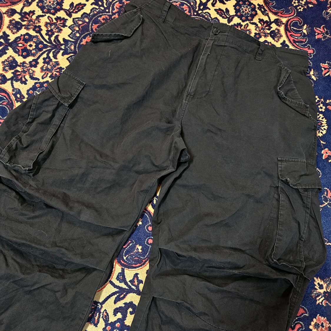 러기드하우스 다크 차콜 뒷밴딩 스트렙 카고팬츠
4XL  상품이미지3