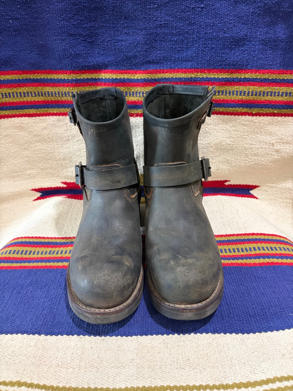 알파인더스트리 빈티지 가공 엔지니어부츠 상품이미지3