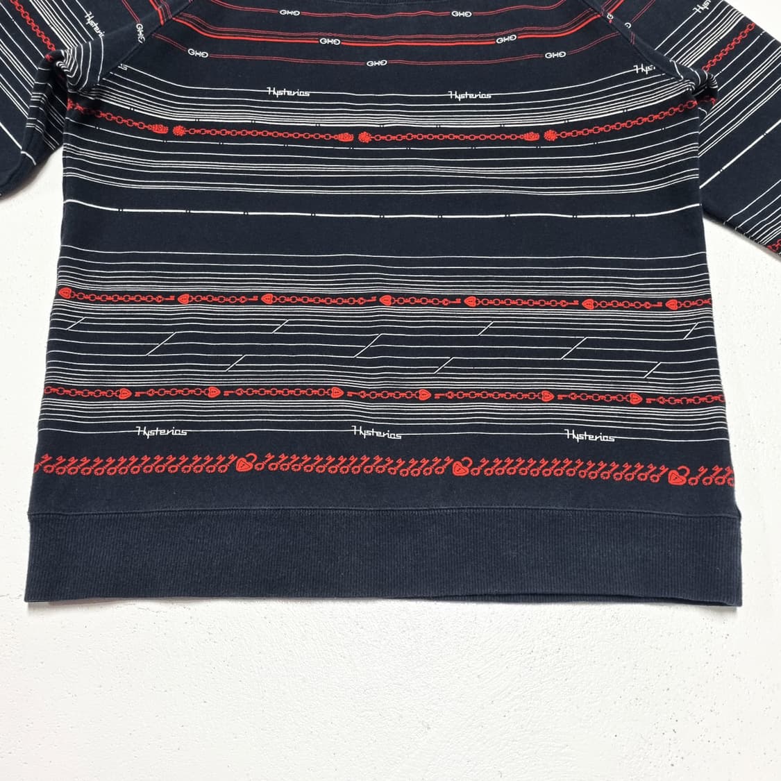 Hysteric Glamour 체인링크 크롭 맨투맨 - Free 상품이미지4