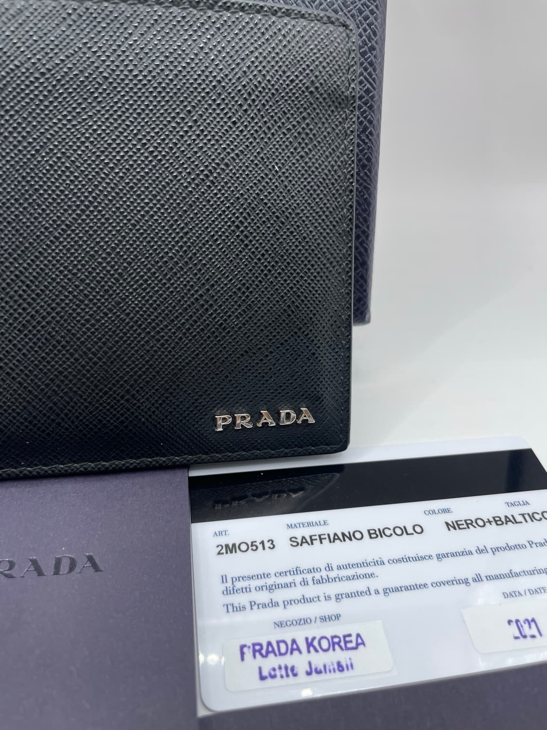 프라다 2MO513 레더 반지갑 블랙 상품이미지2