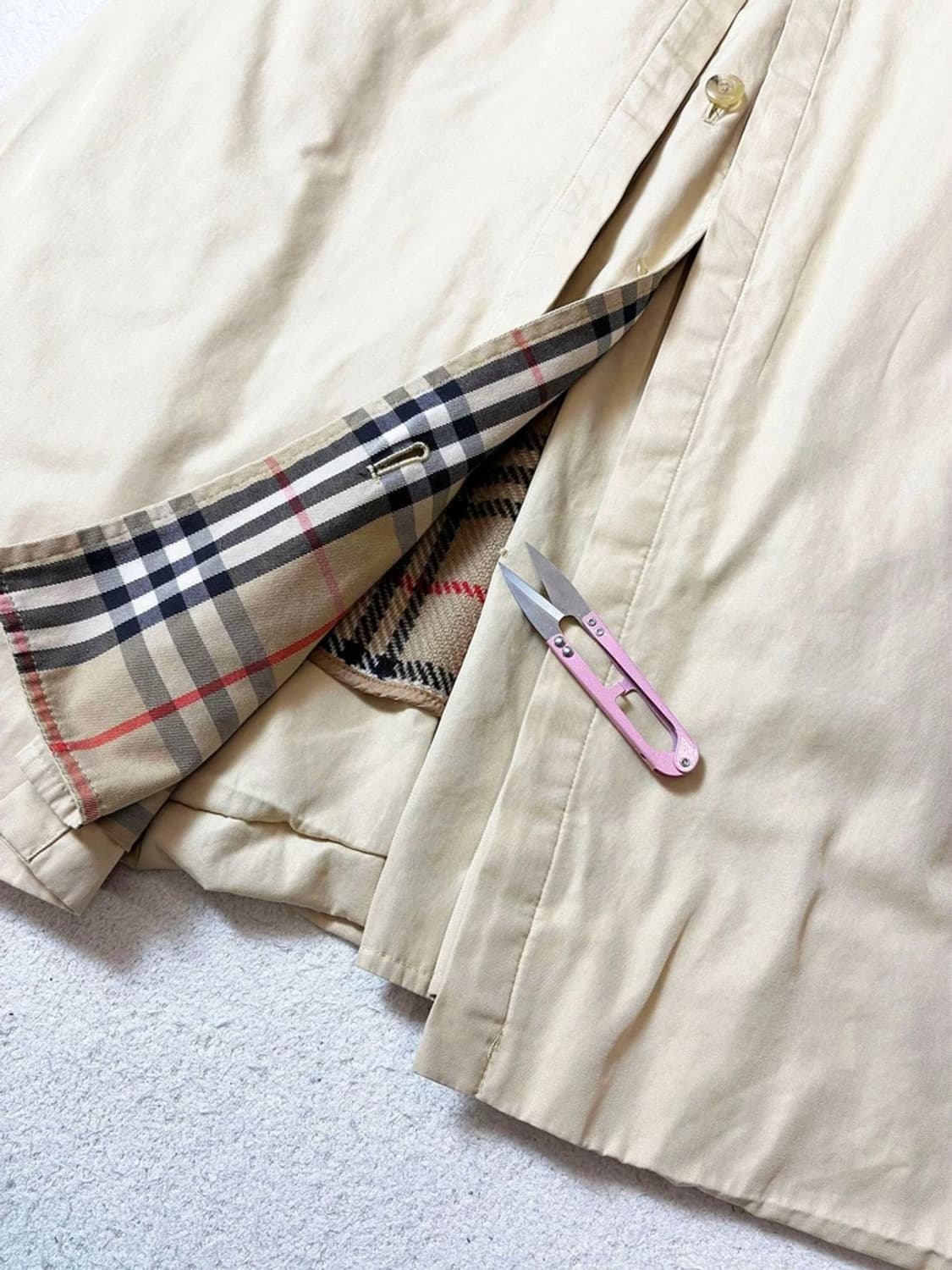 버버리 90's 재팬 노바체크 안감 트렌치 코트 PN7220 상품이미지7