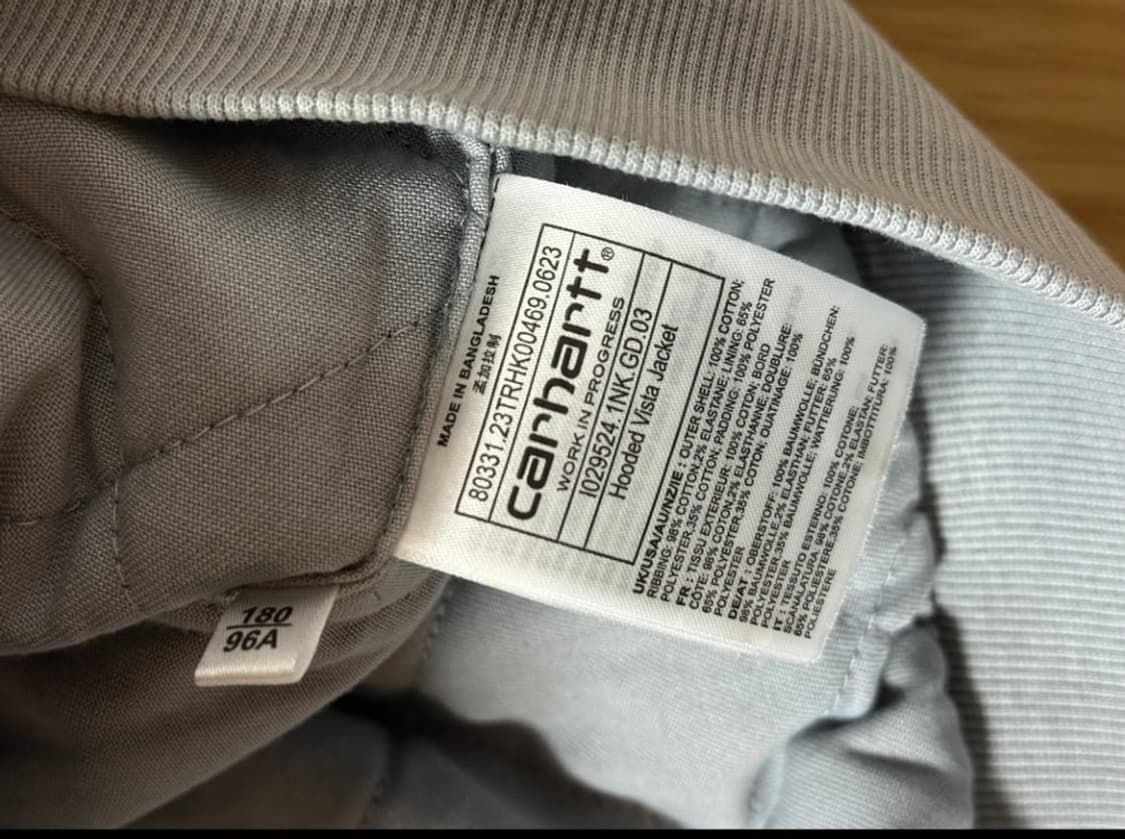 칼하트 wip 비스타 후드집업 상품이미지4