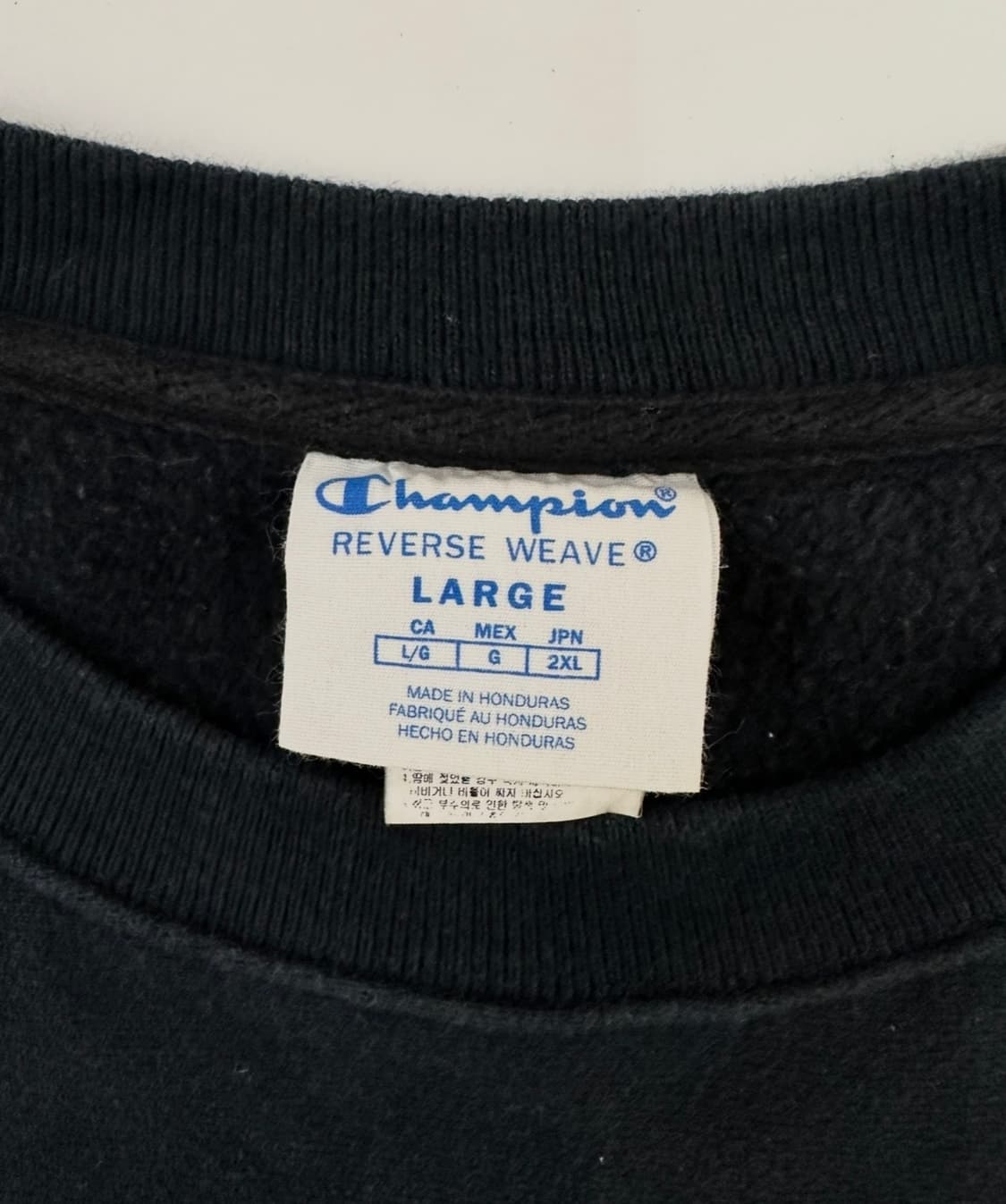 챔피온 리버스위브 블랙 스웻 셔츠 상품이미지5