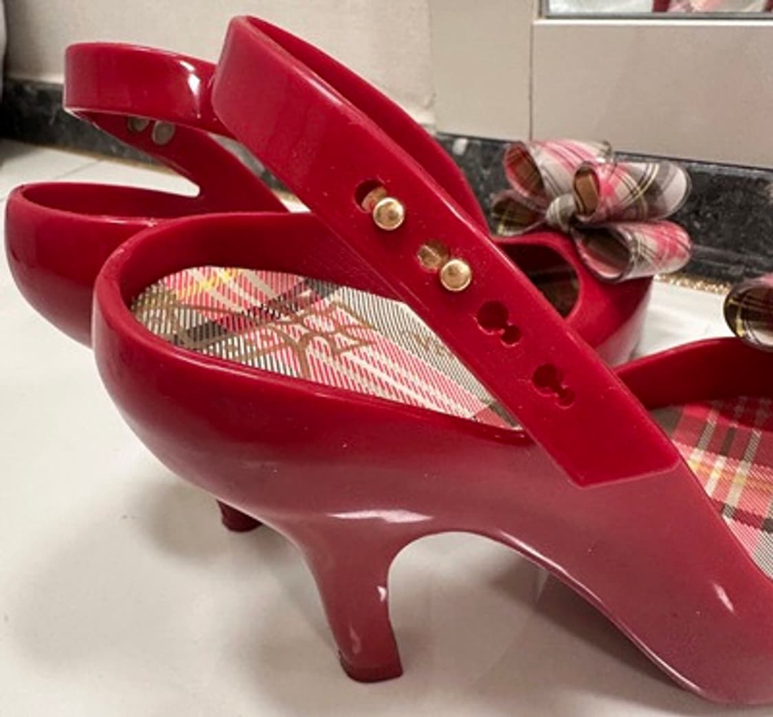 미착용) 비비안웨스트우드 타탄체크 보우샌들 상품이미지7
