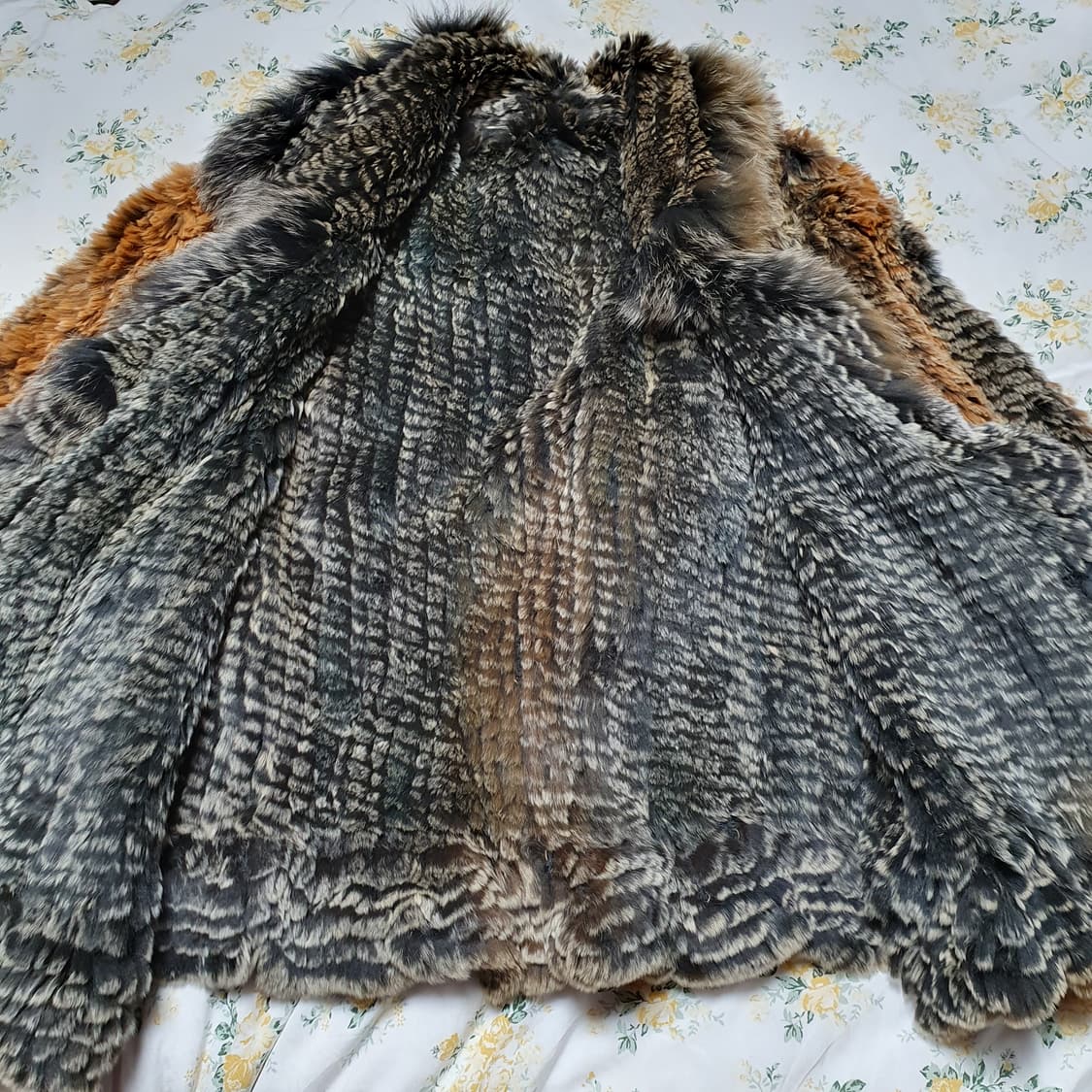 그런지 페어리 빈티지 렉스 퍼 니티드 재킷 토끼털 볼레로 상품이미지3