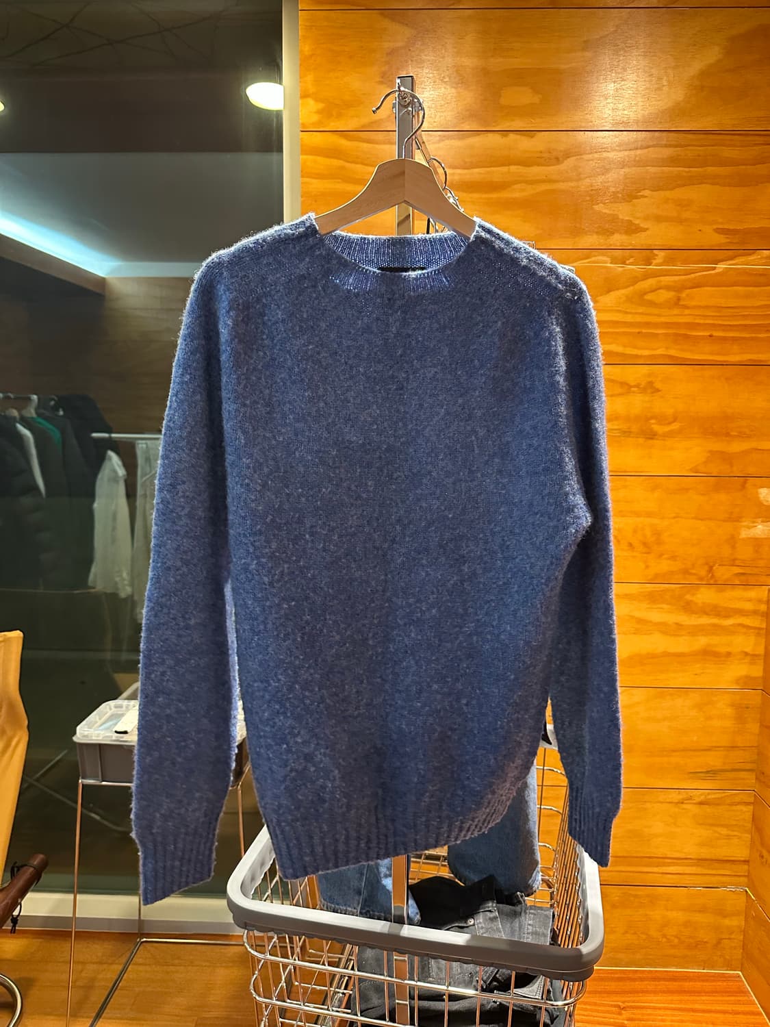 하울린 쉐기독 니트 블루 M(100) 상품이미지1