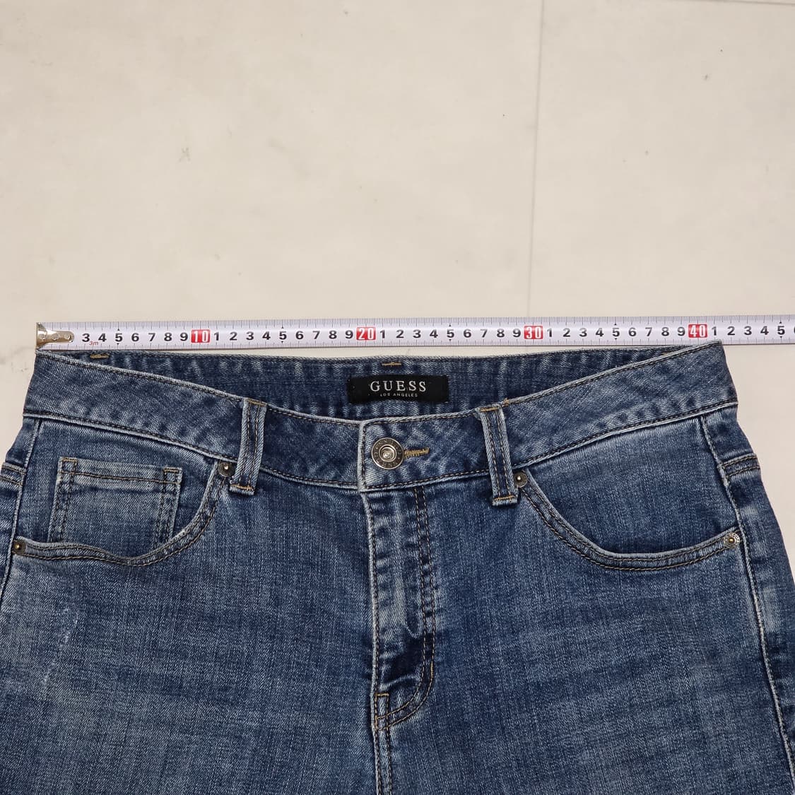 31 게스 스판 중청 데님팬츠 청바지 상품이미지5