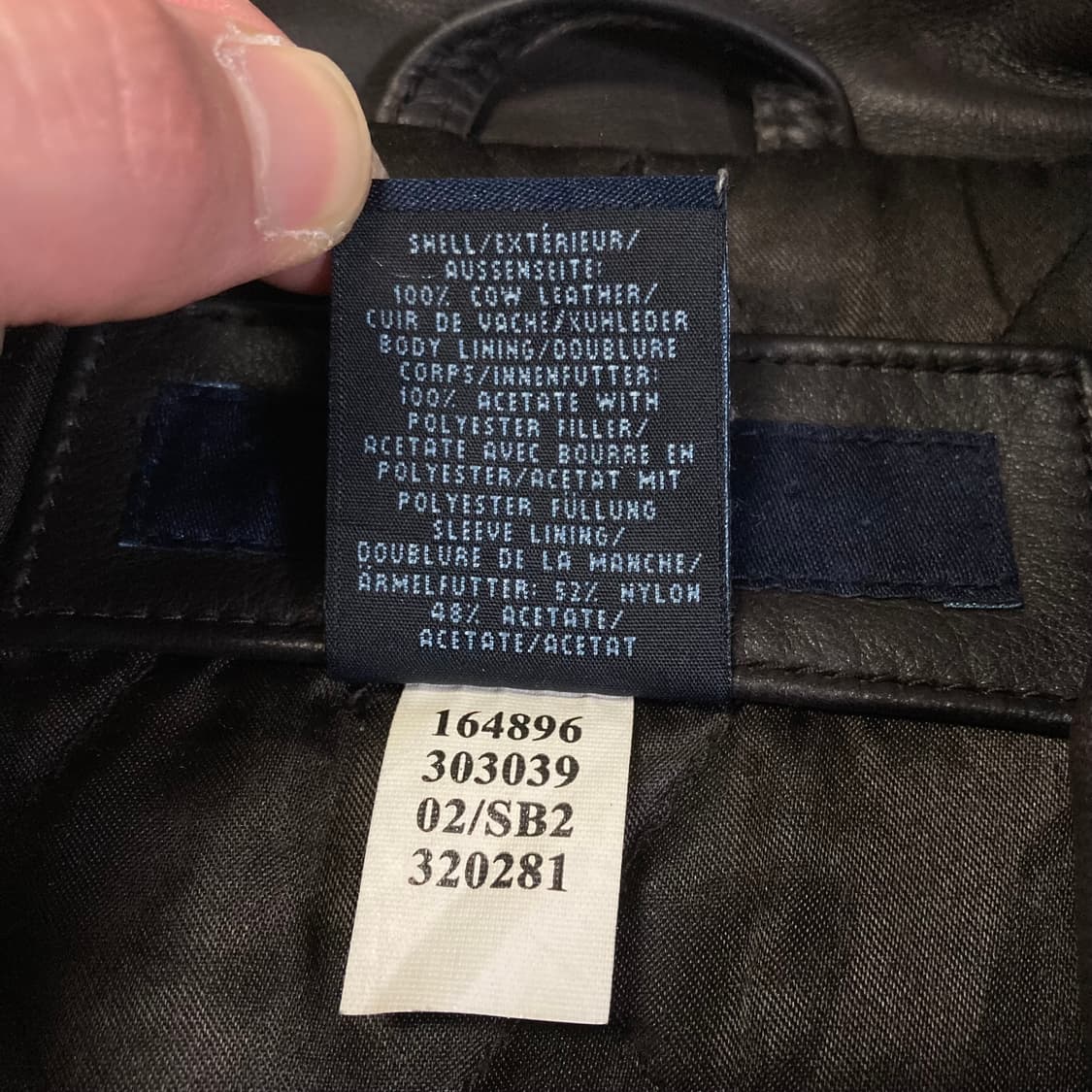 (M) 00s 갭 레더 카코트 다크 브라운 올드갭 상품이미지9