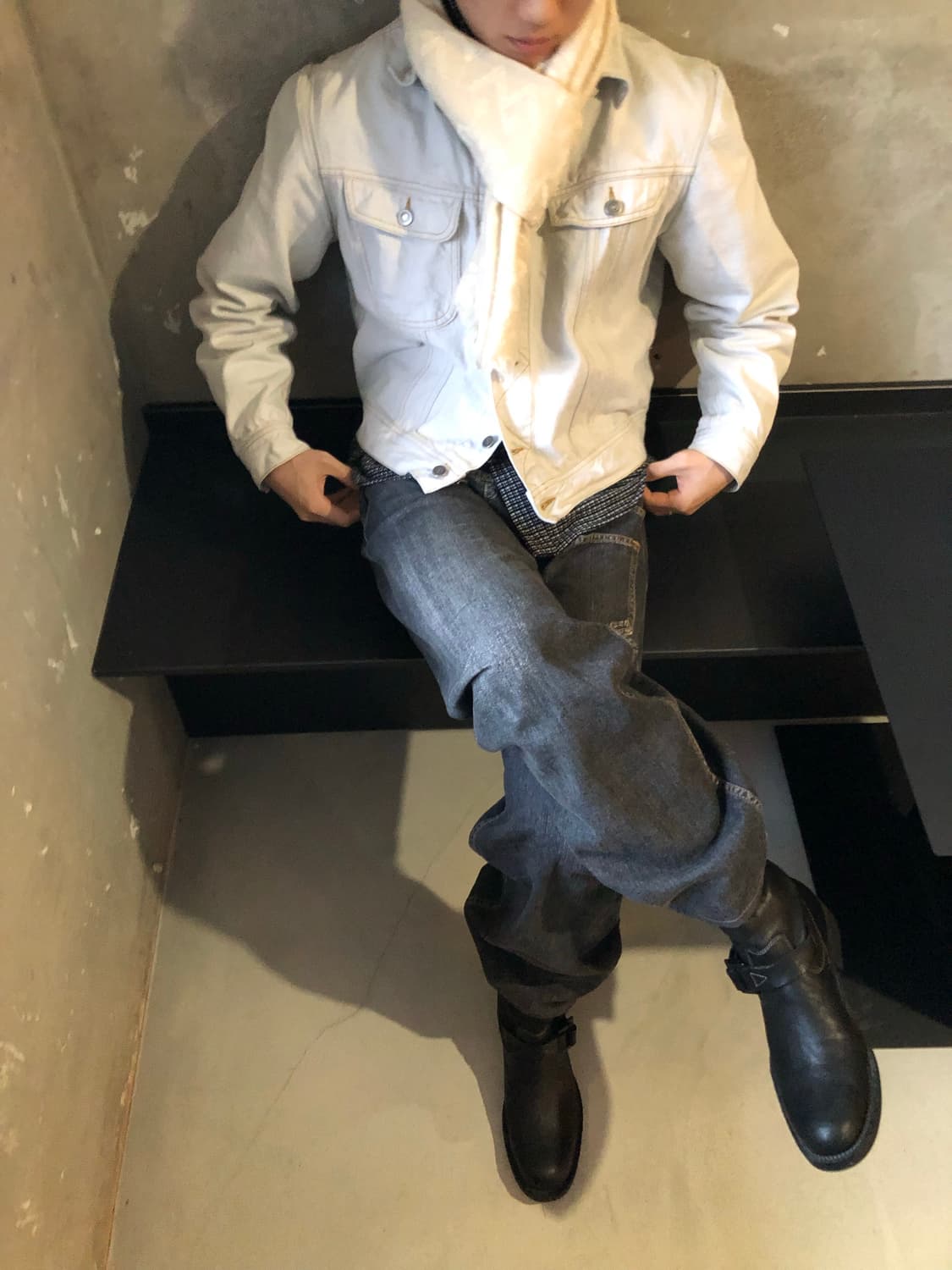 요지야마모토 비대칭 데님 상품이미지9