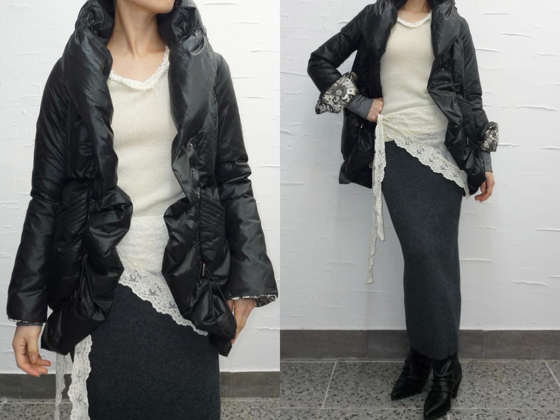 설명참고부탁드려요!)black lined jumper 상품이미지1