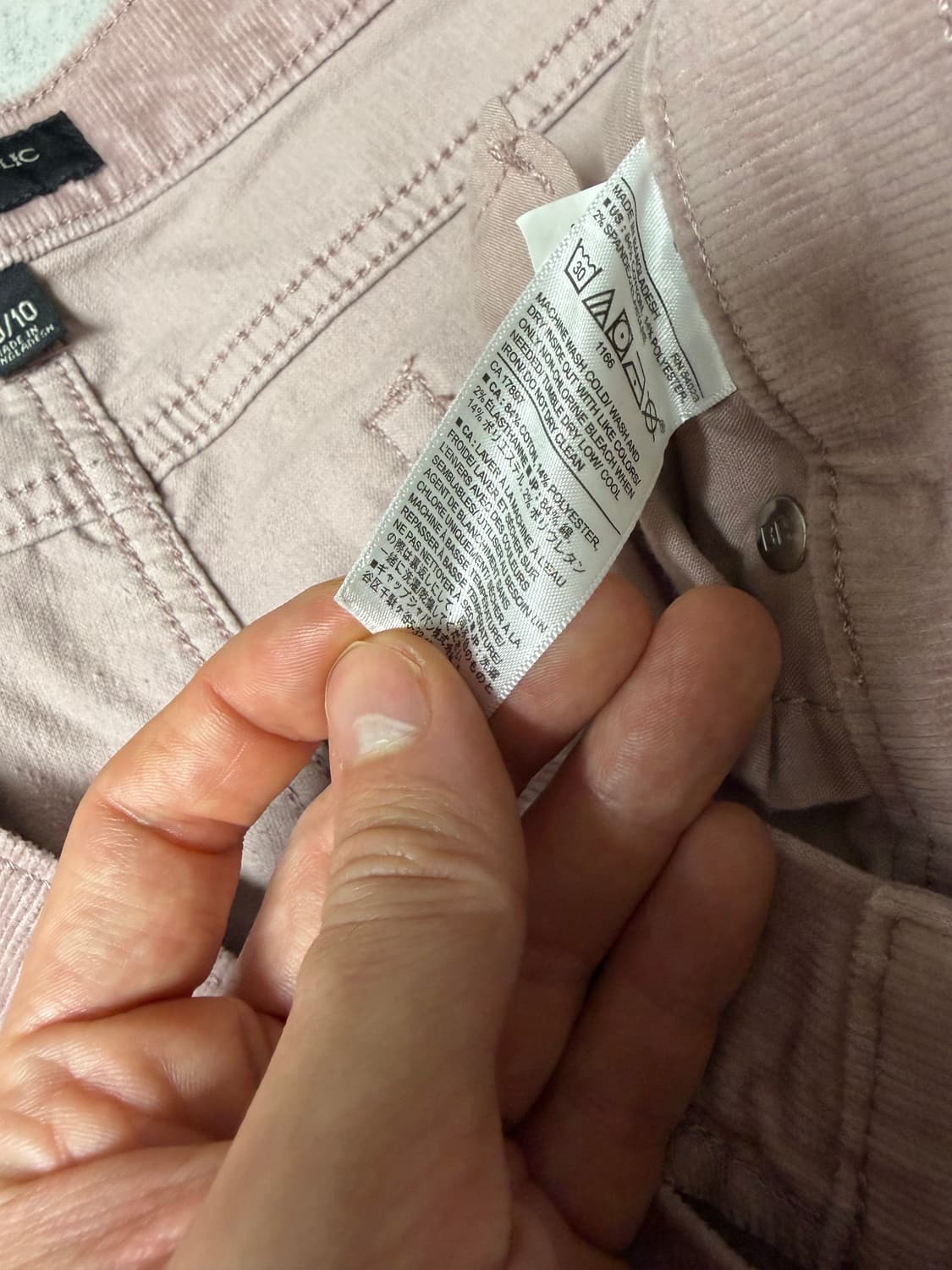 바나나리퍼블릭 연핑크 스키니핏 긴바지 30 상품이미지5