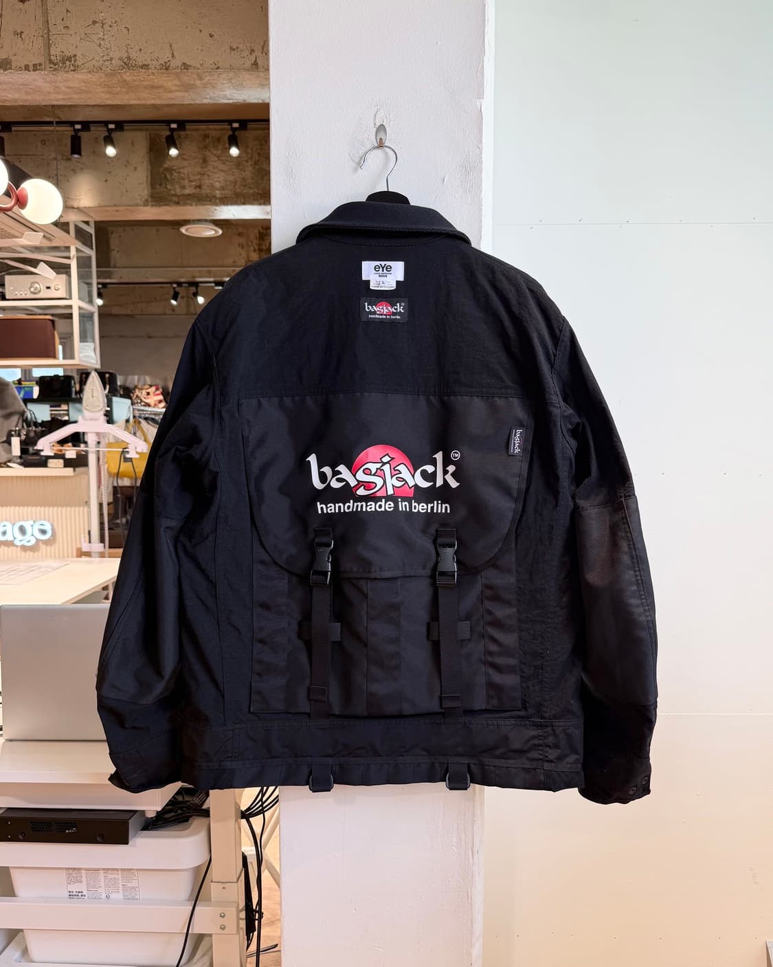 eye 준야 와타나베 맨 x 백잭 블랙 리버시블 모듈러 자켓 상품이미지6
