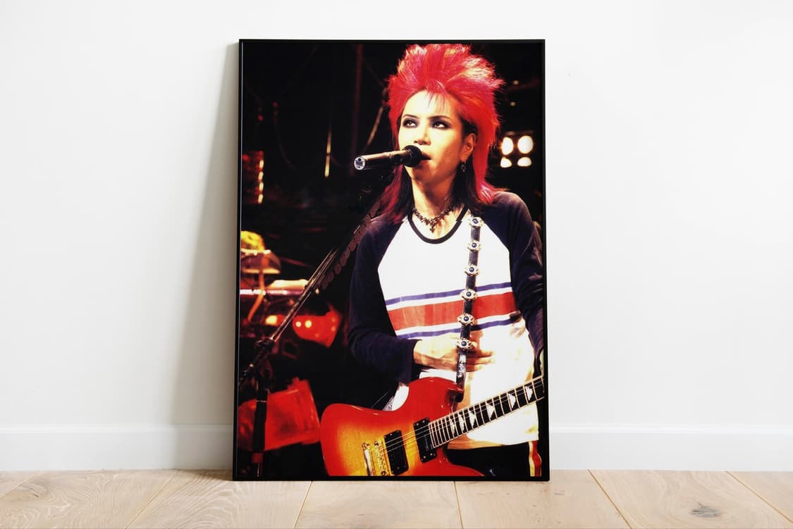 히데 액자 50x70cm 엑스재팬 포스터 인테리어 소품 상품이미지3